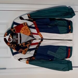 Vintage River Edge Full Zip Ladies Jacked Size Petite M Multi Colored